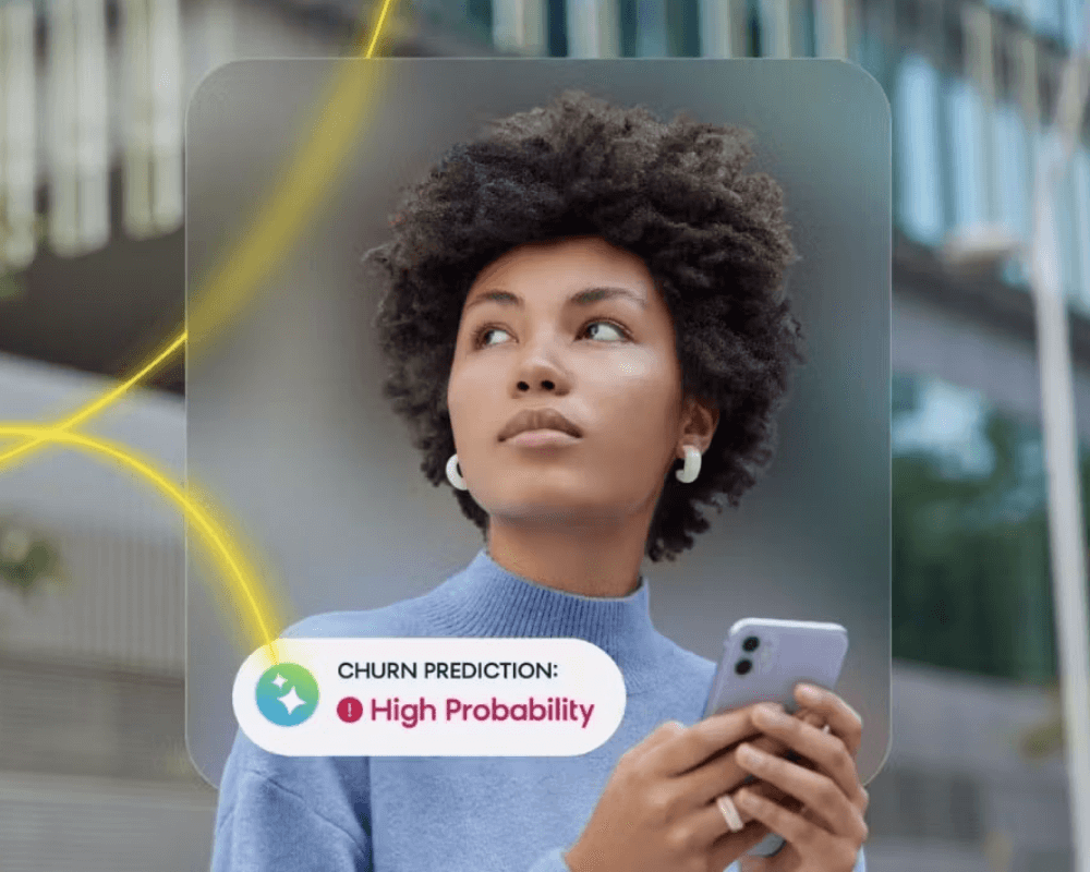 Woman holding a mobile phone