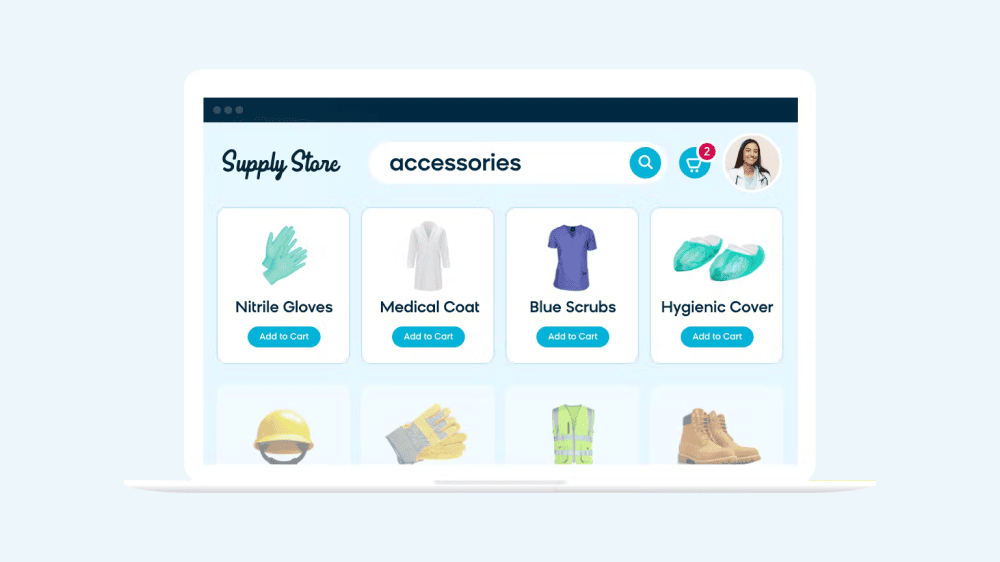 Bloomreach showing how their product can control product assortments per contract, customer, or market