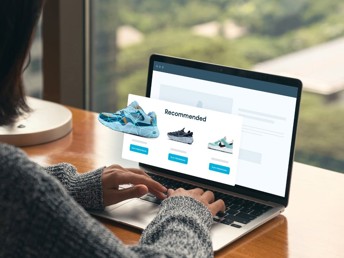 Ad for running sneakers