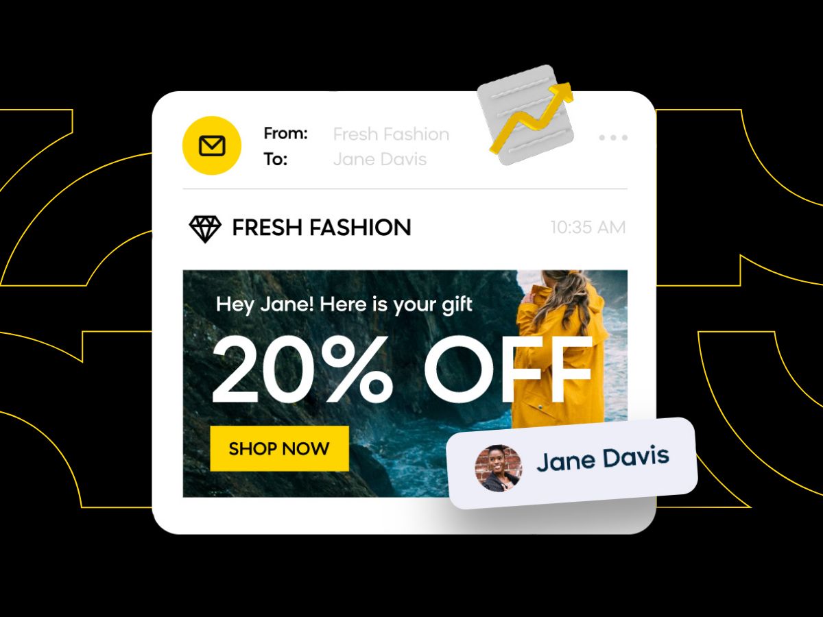 20% off offer sent via email